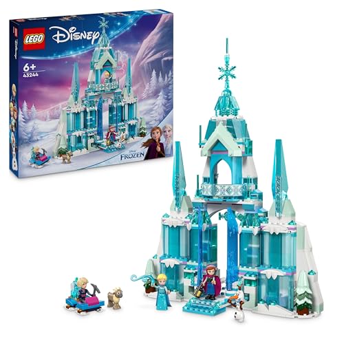 Lego ǀ Disney Il Palazzo Di Ghiaccio Di Elsa, Modellino Da Costruire Di Castello Giocattolo Di Frozen Con 4 Personaggi E 1 Renna, Giochi Di Fantasia P