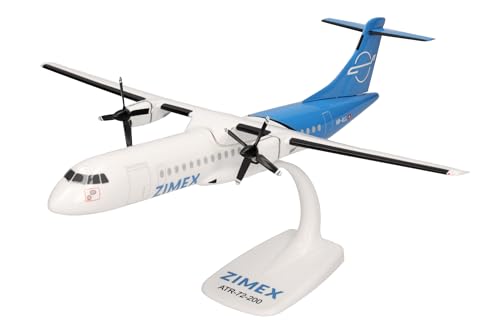Herpa Modello Di Aereo Zimex Aviation Atr-72-200F In Scala 1:200 - Snap-Fit, Pezzo Da Collezione, Miniatura Deco, Statuetta Con Supporto In Plastica