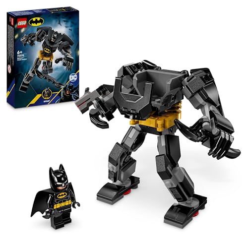 Lego Dc Armatura Mech Di Batman, Action Figure Giocattolo Da Costruire, Robot Snodabile Da Collezione Con Minifigure E Batarang, Giochi Creativi Per B