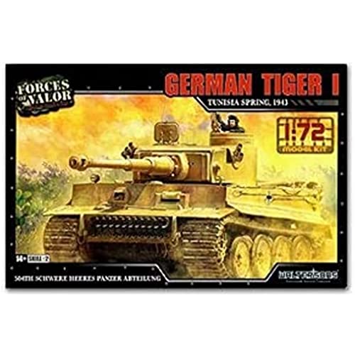 Forces Of Valor 1:72 Dt. Tiger I Dak 1943 Fr. Prod. Kit - Modello Da Pavimento, Modellismo, Modello Diorama, Modellismo Militare, Kit In Plastica
