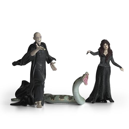 Schleich 42684 Voldemort Con Nagini E Bellatrix, Da 6 Anni, Wizarding World - Figura, 21 X 16 X 18 Cm