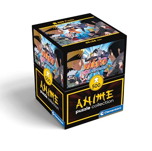 Clementoni Shippuden Shippuden-500, Orizzontale, Divertimento Per Adulti, Puzzle Manga, Anime, Made In Italy, Colore Cube Naruto 500 Pezzi, 35517