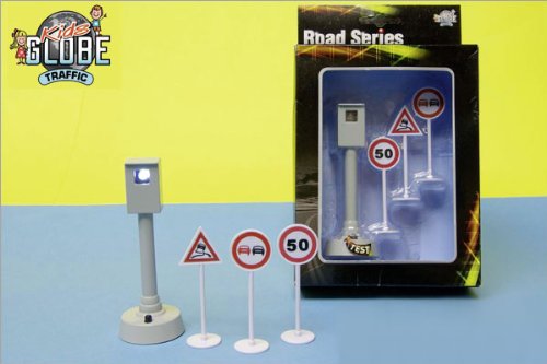 Alpha Toys Kids Globe Traffic Road Series Traffic Signs And Speed Camera
