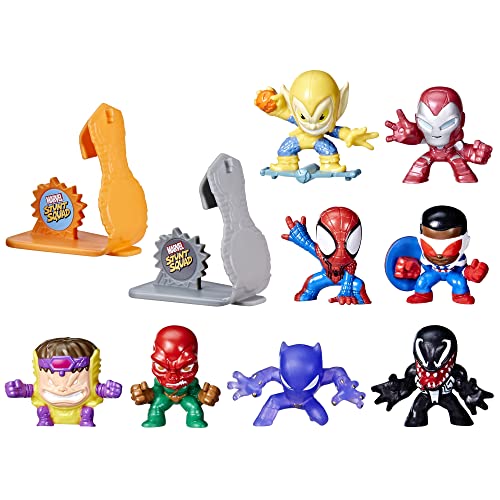 Hasbro Marvel Stunt Squad Collection Pack, Set Di Action Figure Marvel, Giocattoli Di Supereroi, Action Figure Mini, Giocattoli Per Bambini E Bambine