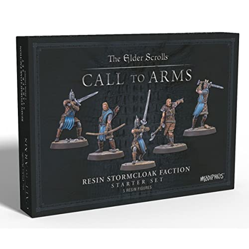 Modiphius Entertainment- The Elder Scrolls: Call To Arms-Stormcloak Starter Set Miniature Game, Colore Bianco, Muh051930