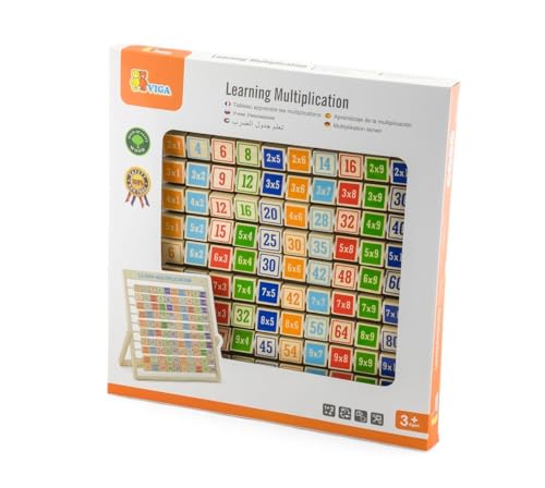 Viga Toys 50036 Learning Multiplication, Multi Color, Multicolore