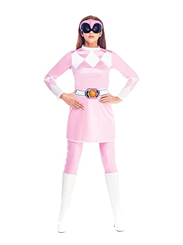 Rubie'S Costume Ufficiale Pink Power Ranger Da Donna Superhero Rangers Adulto, Taglia 40-8