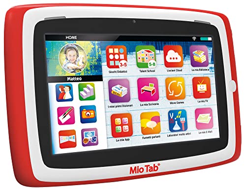 Liscianigiochi-Mio Tab 7'' Smart Advanced, Bambini 6-12 Anni, Memoria 16 Gb, Autonomi, Capacità Sensoriali, Coordinazione Occhio-Mano, Multicolore, 97