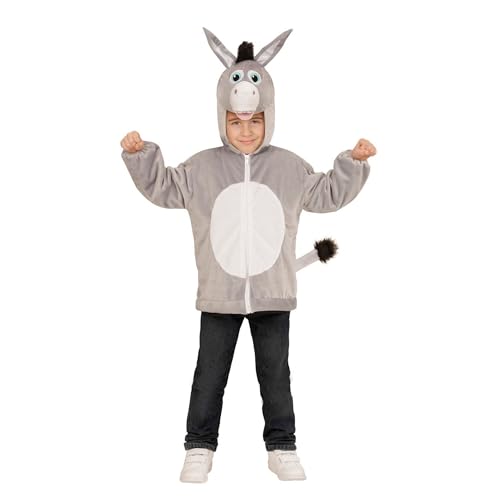 Widmann Donkey In Soft Plush (Hoodie With Mask) - (104 Cm / 2-3 Years)