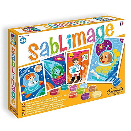 Sentosphere- Kit Fai Da Te Per Bambini, Motivo: Galassia, Colore Sandstrahlen-Galaxie, 3908815