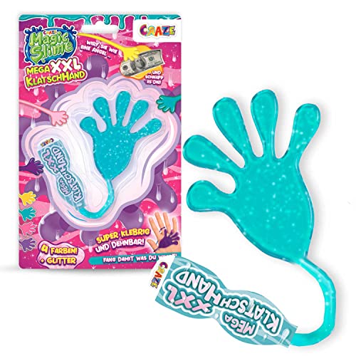 Craze Main Collante Mega Xxl Magic Slime, Mani Scherzo Per Bambini, Giocattoli Appiccicosi Per Compleanno, 40911, Colore 1 X Mano