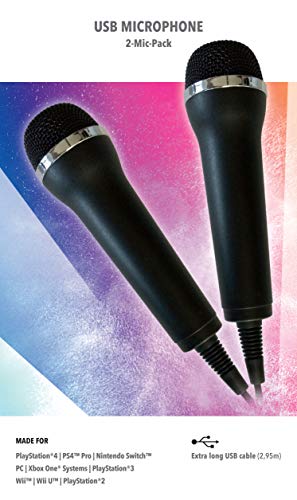 Mikrofon Für Karaoke Games (Lets Sing, Voice Of Germany, Singstar Etc.) Für Playstation (Ps3, Ps4, Ps4 Pro), Nintendo (Switch, Wii U, Wii), Xbox One (