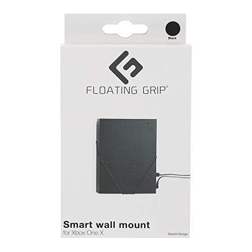 Floating Grip® Wall Mount For Xbox One X. Color: Black. 1X Mount For Xbox One X. Storage Your Xbox On The Wall Right Next To Your Tv Or Hide It Behind