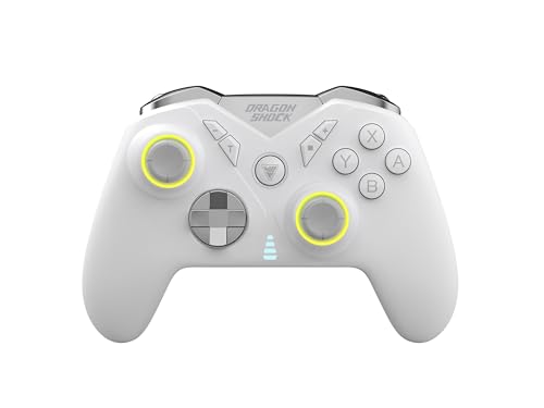 Dragonshock - Nebula Pro - Controllore Wireless Pro Bianco Compatibile Con Nintendo Switch - Switch Lite - Switch Oled - Ps3 - Pc - Android