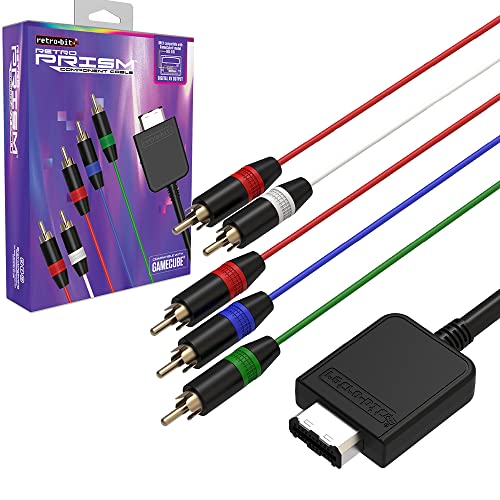Retro-Bit Retro Prism Component Cable For Gamecube - - Not Machine Specific
