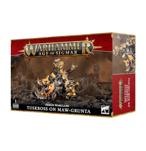Age Of Sigmar - Orruk Warclans - Tuskboss On Maw-Grunta