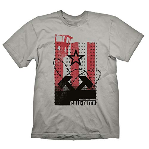 Call Of Duty Gaya Entertainment Black Ops Cold War T-Shirt Wall Light Grey Size M