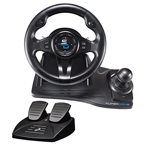 Subsonic Superdrive - Volante Da Corsa Gs550 Con Pedali, Paddles Shifter, Shifter E Vibrazione Per Xbox Serie X/S, Ps4, Xbox One, Pc (Programmabile Pe
