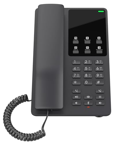 Grandstream Telefono Dell'Hotel Ghp621W Con Wifi Incorporato - Nero