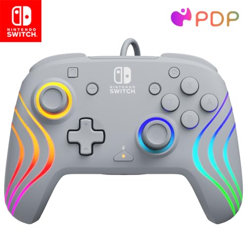 Official Switch Afterglow Wave Wired Controller - Grey