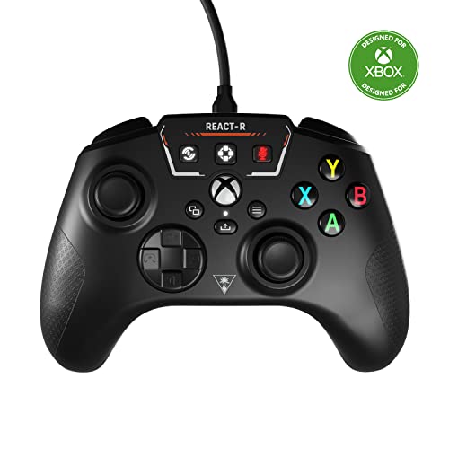 Turtle Beach React-R Controller Wired Game Controller – Xbox Series X, Xbox Series S, Xbox One & Windows – Audio Controls, Mappable Buttons, Textured