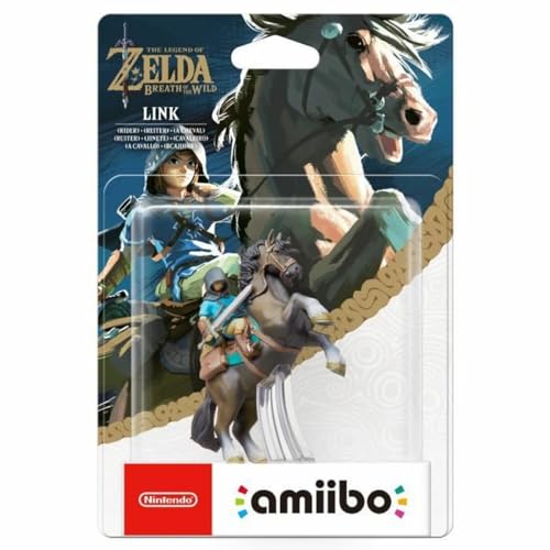 Amiibo The Legend Of Zelda: Breath Of The Wild Link A Cavallo Figurina
