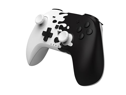 Dragon Shock Dragonshock - Poptop Bianco E Nero - Controller Compatto Senza Fili Bluetooth Compatibile Con Nintendo Switch - Switch Oled - Pc - Androi