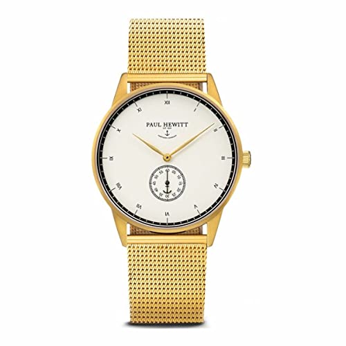 Paul Hewitt Orologio Analogico Al Quarzo Unisex Con Cinturino In Acciaio Inox Ph-M1-G-W-4M