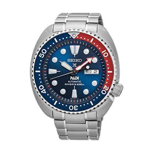 Seiko Orologio Prospex Padi Automático Diver'S 200M Acero Azul Rojo Srpe99K1, Cinturino, Bracciale