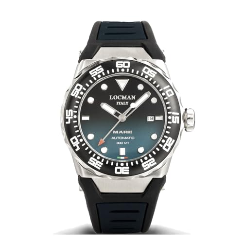 Locman Orologio Uomo Automatico Nuovo Mare Nero