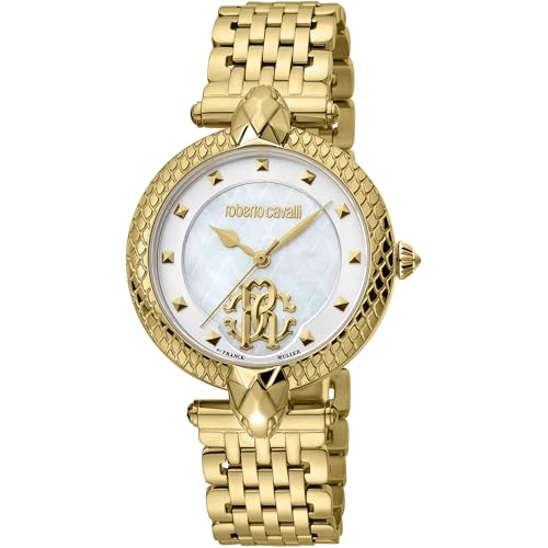 Roberto Cavalli By Franck Muller Orologio Analogico Al Quarzo Donna Con Cinturino In Acciaio Inox Rv1L130M0051