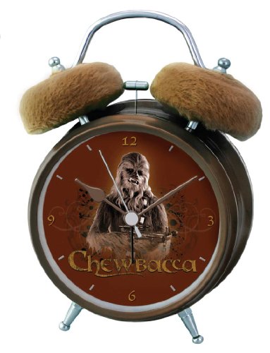 Joy Toy Star Wars 21602 - Sveglia Chewbacca Con Suoni Dal Film Originale E Orecchie In Peluche, 12X6X15 Cm