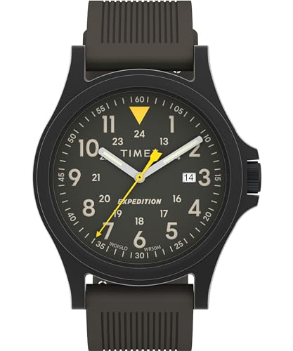 Timex Orologio Analogico Al Quarzo Uomo Con Cinturino In Silicone Tw4B300009J