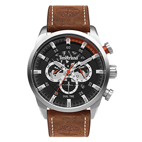 Timberland Orologio Analogueico Quarzo Uomo Con Cinturino In Pelle Tdwgf2100602
