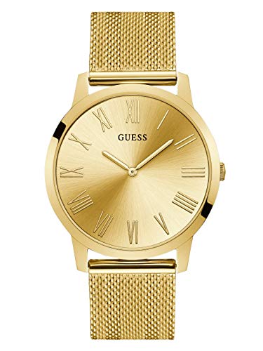 Guess Gold-Tone Stainless Steel Mesh Bracelet Watch. Color: Gold-Tone (Model: U1263G2)