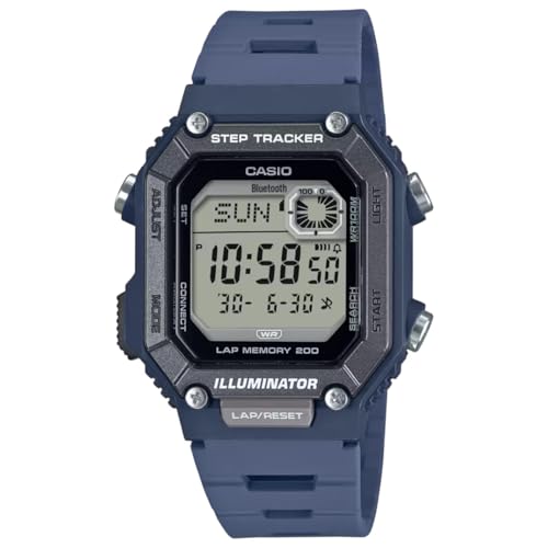 Orologio Digitale Uomo Casio Timeless Collection Standard Blu Ws-B1000-2Avef Connesione Bluetooth