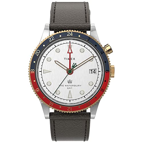 Timex Orologio Analogueico Quarzo Uomo Con Cinturino In Pelle Tw2U99100