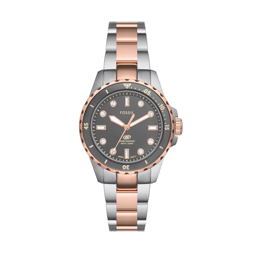 Fossil Orologio Analogico Al Quarzo Da Donna Con Cinturino In Acciaio Inossidabile Es5348