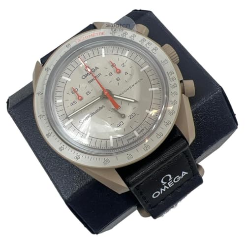 Omega X Swatch Moon Swatch Mission To Jupiter Speedmaster Brown - Nuovo…, Marrone, Classico