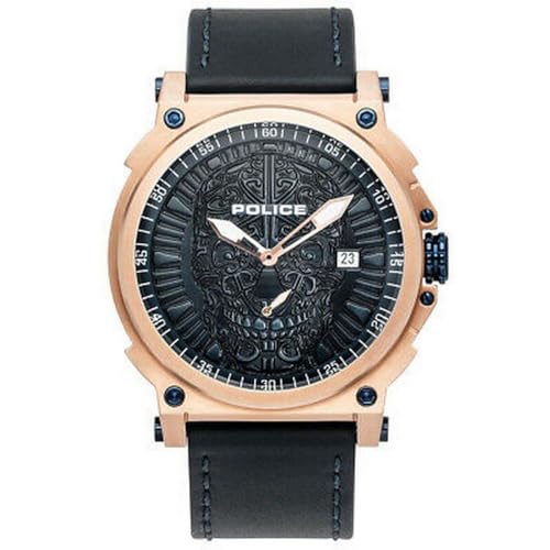 Police Orologio Analogueico Quarzo Unisex Adulto Con Cinturino In Pelle Pl15728Jsr.03