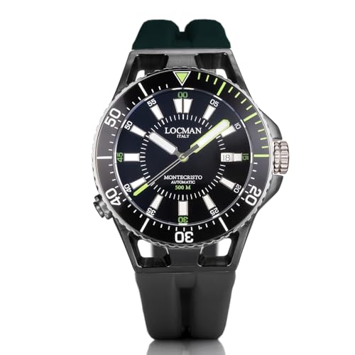 Locman Orologio Cronografo Uomo Montecristo Trendy Cod. 0547K01A-Bkbkgrsk0