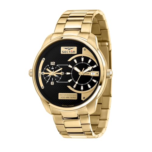 Sector No Limits Oversize Orologio Da Uomo, Dual Time, Rtz - R3253102026
