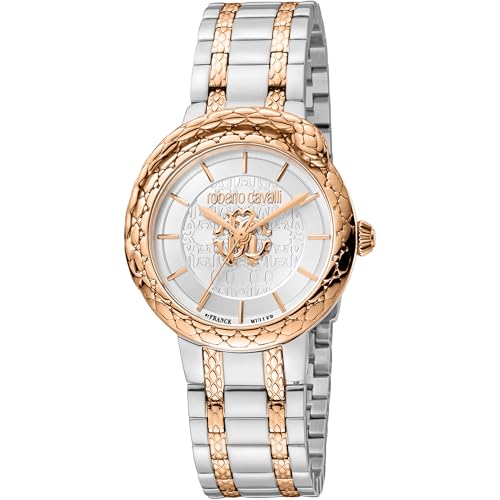 Roberto Cavalli By Franck Muller Orologio Analogico Al Quarzo Donna Con Cinturino In Acciaio Inox Rv1L189M0091