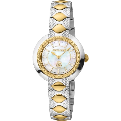 Roberto Cavalli By Franck Muller Orologio Analogico Al Quarzo Donna Con Cinturino In Acciaio Inox Rv1L180M0051