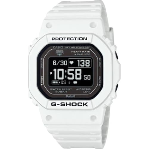 Casio Orologio Digitale Al Quarzo Da Uomo Con Cinturino In Plastica Dw-H5600-7Er, Bianco
