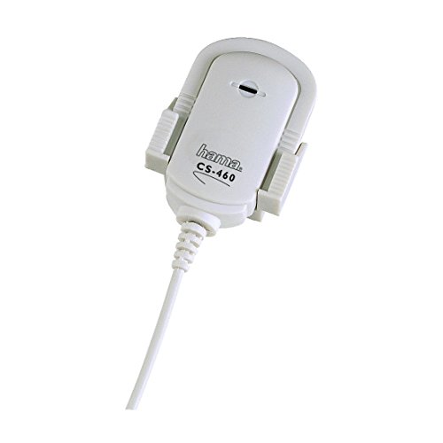 Hama Microfono Cs-460 Micro-Clip, Connessione Jack 3,5 Mm