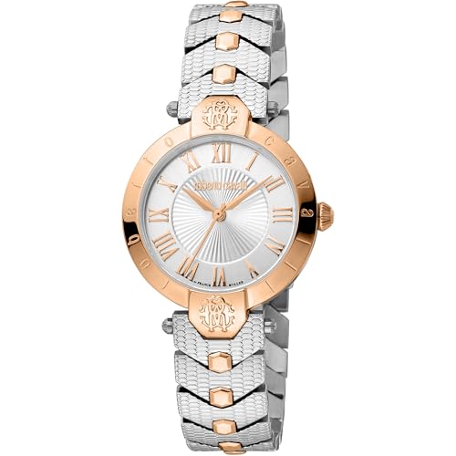 Roberto Cavalli By Franck Muller Orologio Analogico Al Quarzo Donna Con Cinturino In Acciaio Inox Rv1L166M0091