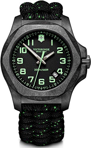Victorinox Uomo I.N.O.X. Carbon - Orologio Al Quarzo Analogico In Acciaio Al Carbonio Fabbricato In Svizzera 241859
