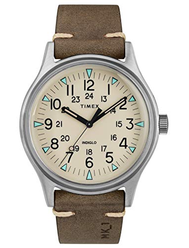 Timex Orologio Analogico Quarzo Uomo Con Cinturino In Pelle Tw2R96800
