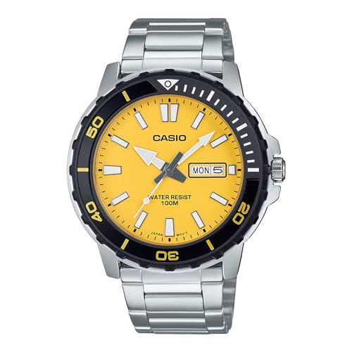 Casio Orologio Analogico Al Quarzo Uomo Con Cinturino In Acciaio Inossidabile Mtd125D-9Av